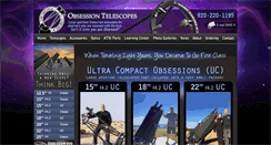 Desktop Screenshot of obsessiontelescopes.com