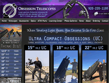 Tablet Screenshot of obsessiontelescopes.com
